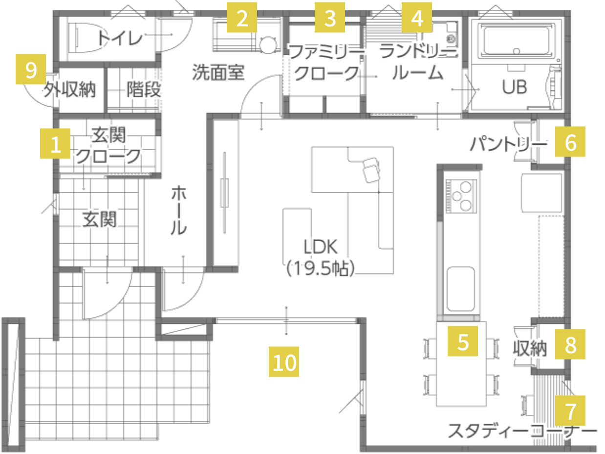 間取り 1階